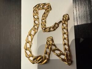 Vintage Napier Gold-Tone Chunky Link Necklace